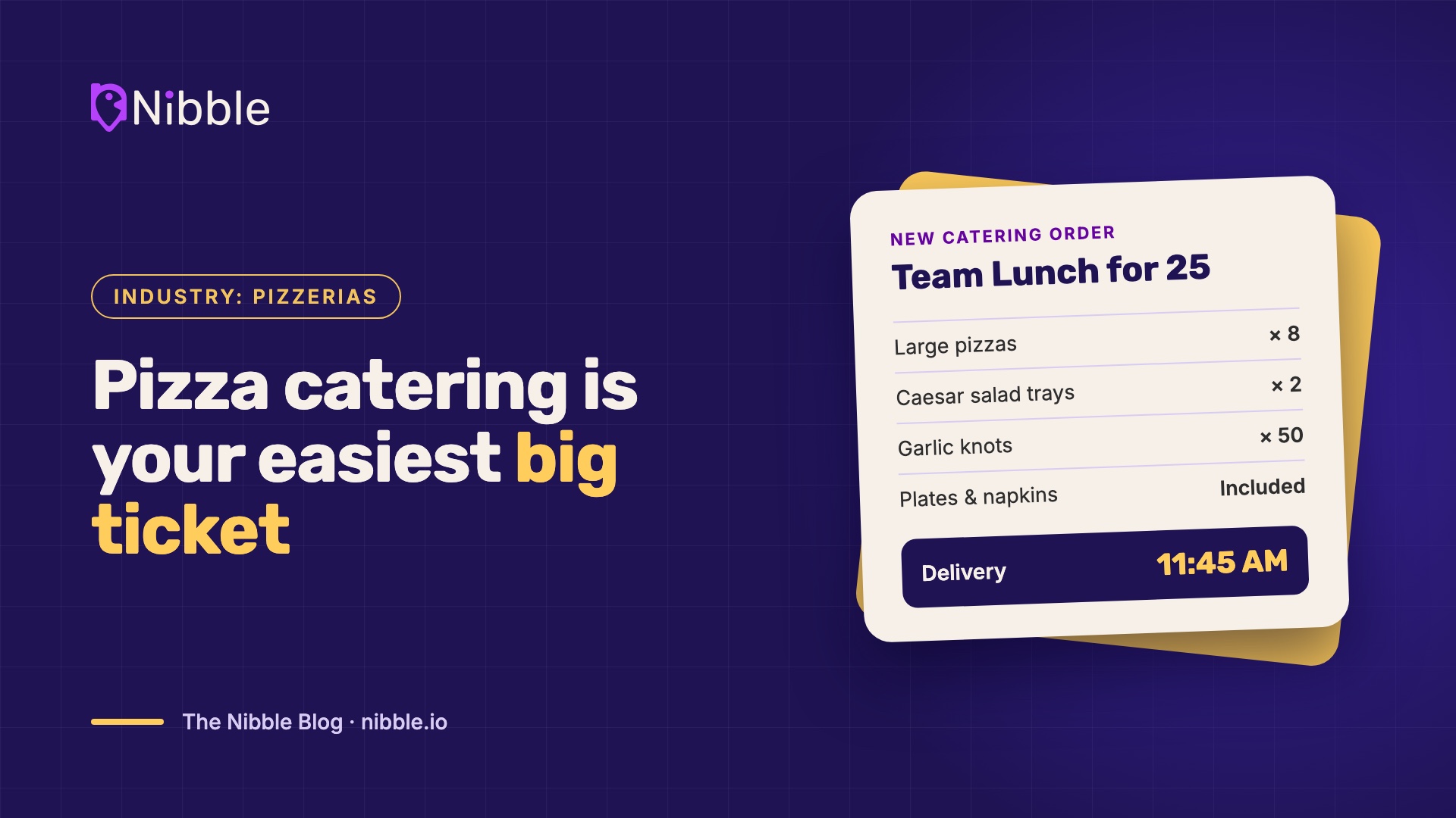 Pizza catering for pizzerias and office orders